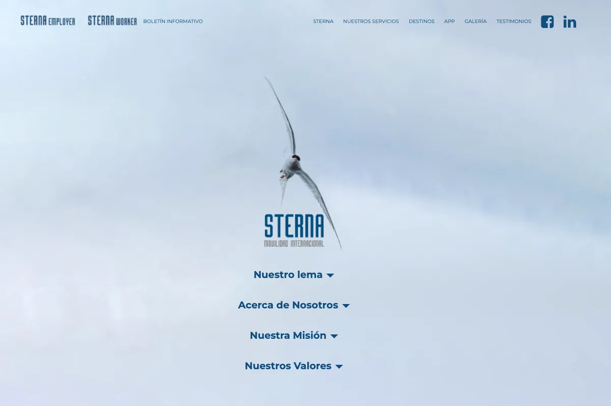 Proyecto STERNA Web desarrollado por Aztlansoft